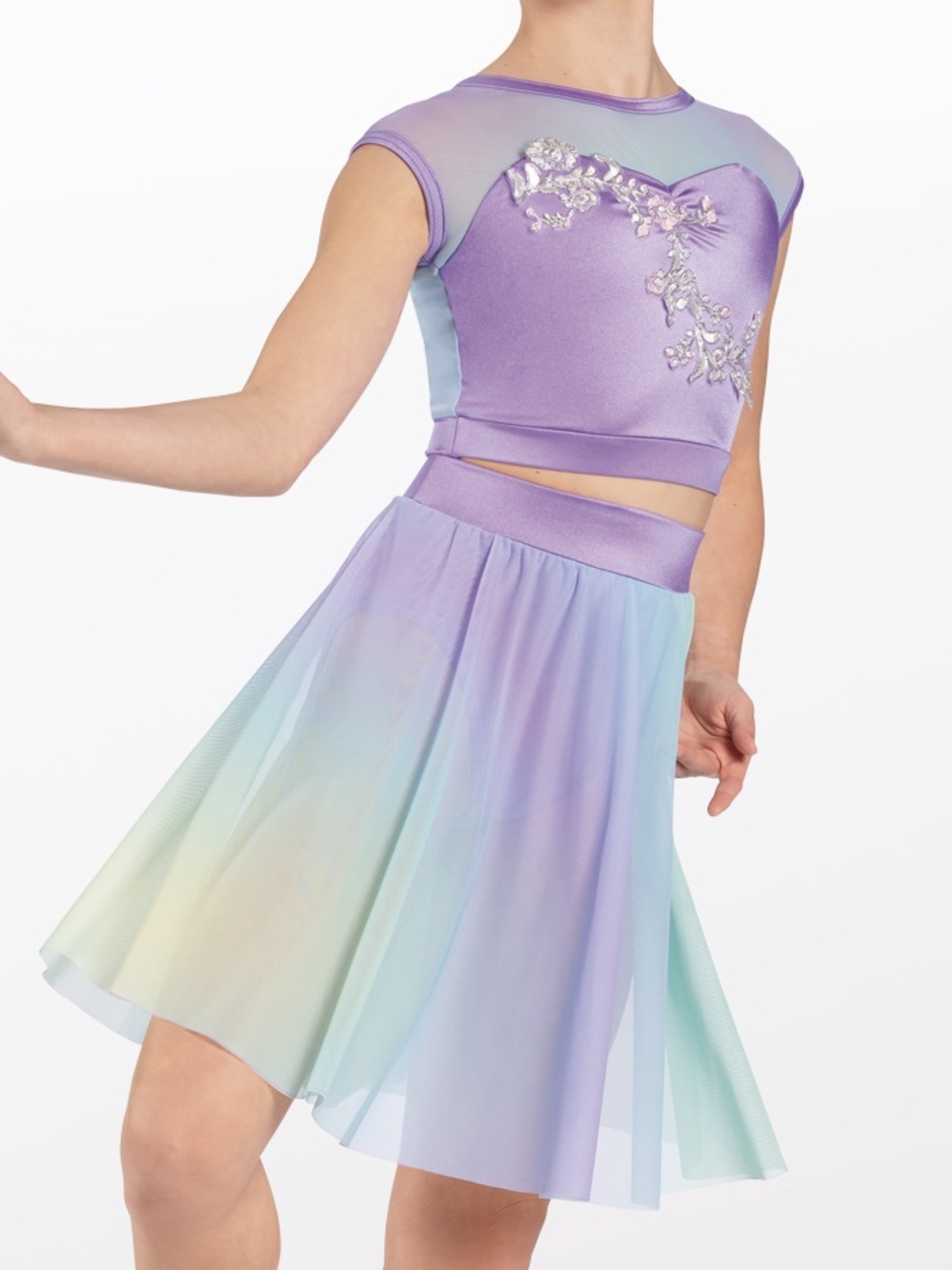 Weissman Purple Lyrical Ombré Dance Costume